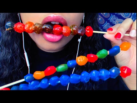 ASMR | Gummy Candy Noms 😋 Sticky Eating Sounds ~ Chamoy & Tajin