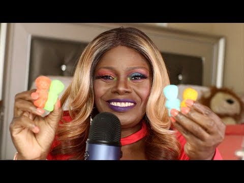 Sour Patch Marshmallows ASMR Eating Sounds
