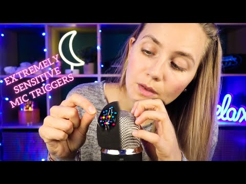 ASMR 110% Sensitive Mic Touching Triggers for Deep Sleep in 20 Minutes