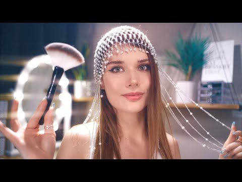 ASMR ~ 1HR Fast and Unpredictable Makeup for Met Gala -  Roleplay for Sleep