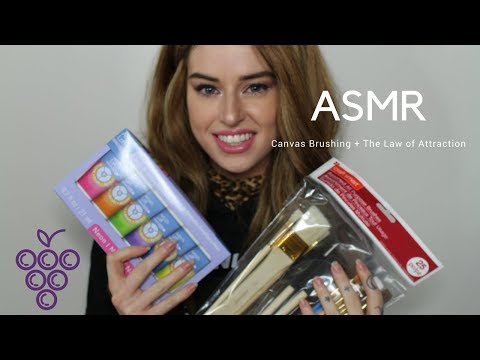 ASMR Canvas Brushing + The Law of Attraction/Soft Spoken