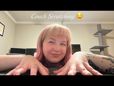 ASMR 💕 Couch Scratching (fast & aggressive) 🛋️