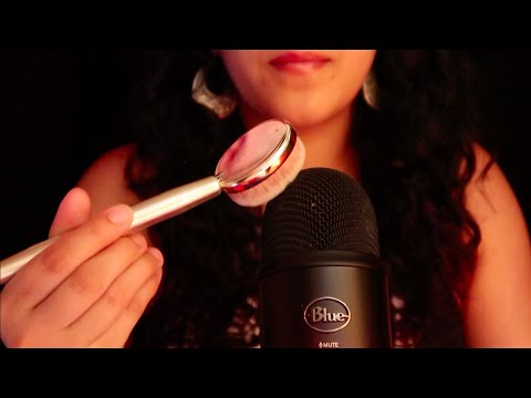 ASMR INAUDIBLE WHISPERING (SOME MIC BRUSHING)