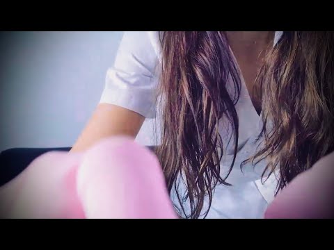 ASMR Home Doctor Roleplay, Nurse treats your cold (Massage, Exam, Skin Check Up)