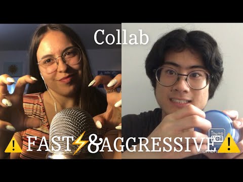 FAST AND AGGRESSIVE ⚡️⚠️ ASMR Collab with Yam ASMR