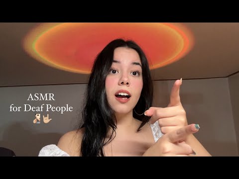 ASMR for Deaf People / for People with Hearing Difficulties 🤍