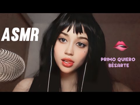 ASMR/ tu PRIMA te pide el PRIMER BESO👄