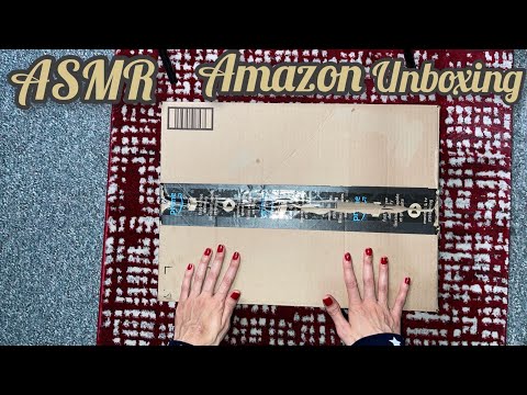 ASMR Unboxing (AMAZON Unboxing)whisper(Tapping,Show AND Tell Soft Spoken!)