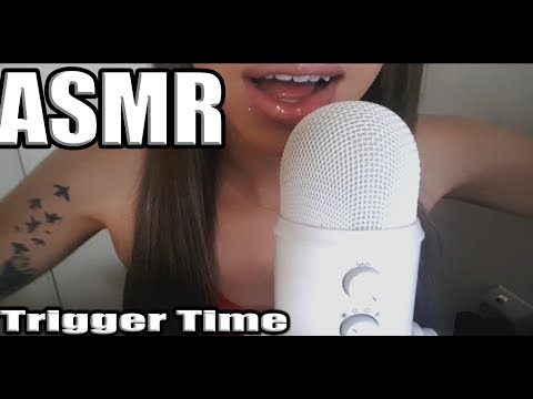 {ASMR} Whisper TRIGGER sounds | Spanish & English | Gum Chewing| Heavy Breathing
