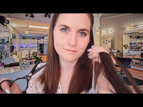 ASMR Relaxing Haircut Roleplay | Soft Spoken, Personal Attention, Hair Sounds
