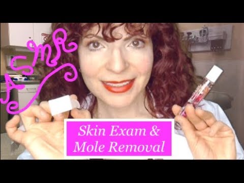 ASMR Dermatologist Roleplay Skin Exam and Mole Removal (Face exam, Personal Attention)