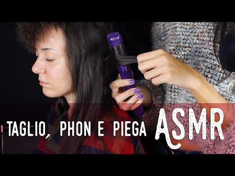 ASMR ita - 💇🏻‍♀️ TAGLIO, PHON e PIEGA sulla mia AMICA (Soft Spoken e Whispering)