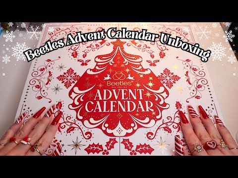 ASMR | Beetles Gel Polish Advent Calendar Unboxing & Designing A Nail Set🎄