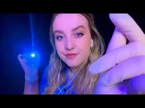 ASMR | Cranial Nerve Exam but EVERYTHING is wrong (or is it?) [Lights & Gloves]