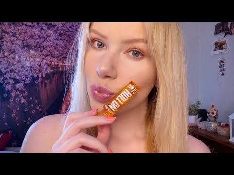 ASMR| Lo-Fi Inaudible Gibberish w/ Mouth Sounds and Up Close Kisses