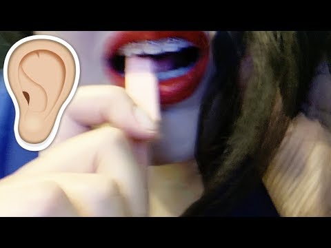ASMR Ear Eating and Trident Gum Chewing 👂🍬🍬