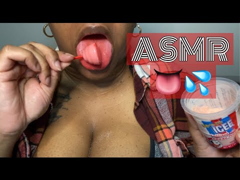 LOLLIPOP ASMR 🍭 Extreme Wet Mouth Sounds 👅💦