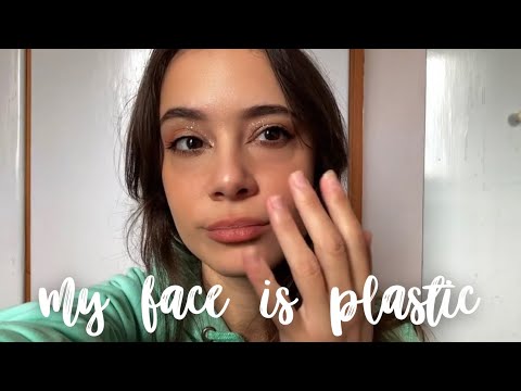 first time trying * my face is plastic * asmr trigger - fast tapping, no talking asmr