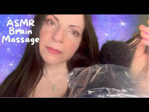 ASMR Brain Massage Mic Brushing on Plastic - No Talking