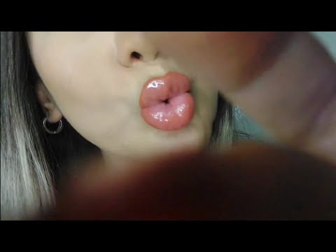 Asmr Up close mouth sounds 💦 touching Your Face