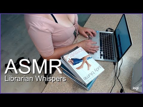 ASMR Librarian typing and whispers