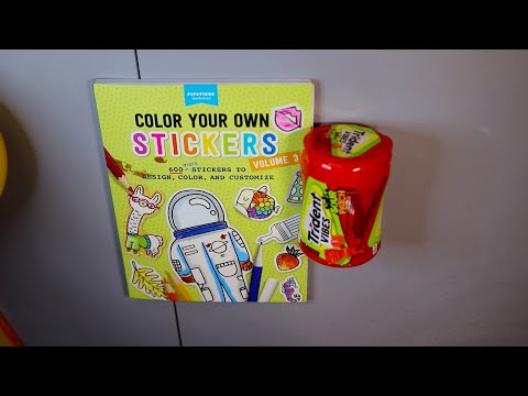 Coloring Owl Sticker ASMR Trident Vibes