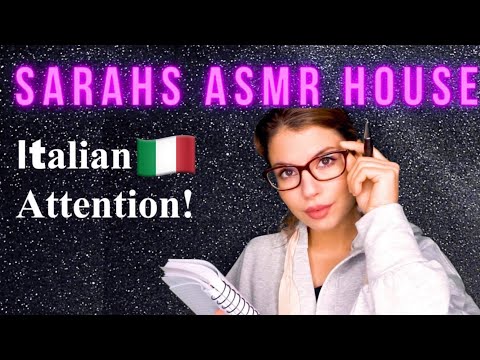 [ASMR SARAH] IM SCHLAFITALIENISCH LERNEN |ITALIAN ATTENTION