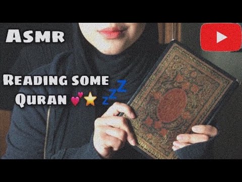 Asmr | Reading Some Quran 😴💕 \ قراءة سورة الكهف مع صوت الحطب نم بسهوله
