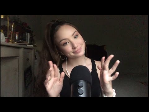 (ASMR) Hand Movements + Gum Chewing (Mouth Sounds)