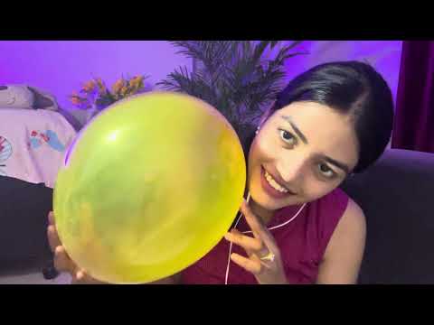 INDIAN ASMR - 🎈BALLOON SCRATCHING,TAPPING, BLOWING Full part!