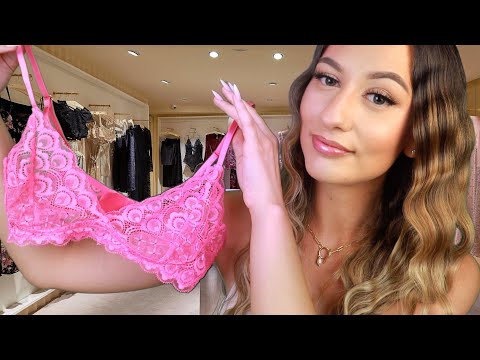 ASMR The Lingerie Store Roleplay! 😍 measuring you, fabric sounds & writing sounds for sleep
