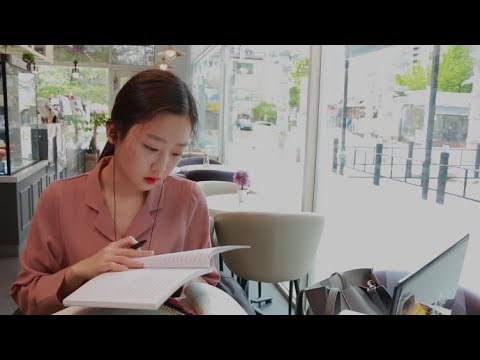 [ASMR] 까페에서 같이 공부할래?RP Studying together at a Cafe RP (백색소음)