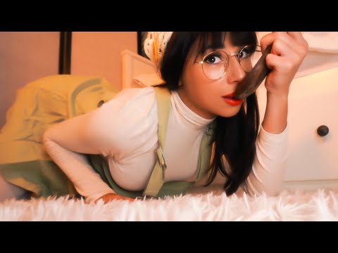 ASMR Literally Eating You 💕😳 PERSONAL ATTENTION eating your face with a wooden spoon, face touching