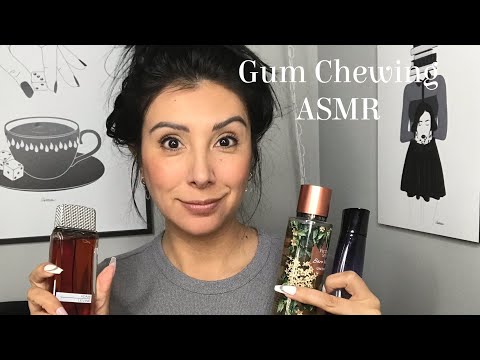 Gum Chewing ASMR: December Perfume Tray