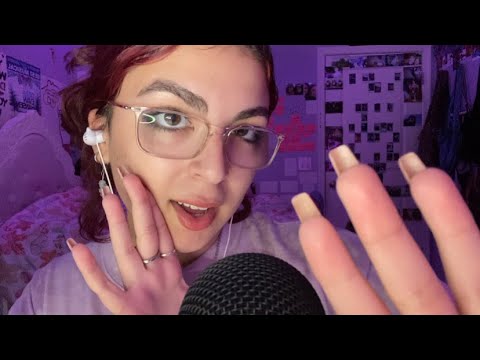 ASMR | mouth sounds and hand movements (+rambles)