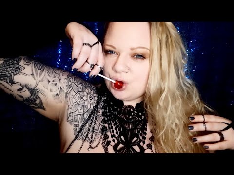 ASMR *SPIT WARNING* Lollipop, kisses and more (Patreon/sensual tier teaser)