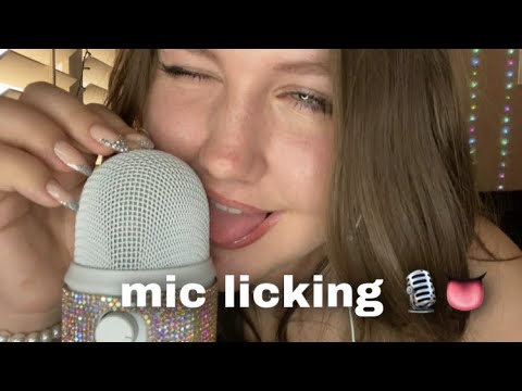 ASMR mic licking 🎙👅 | shirt & mic scratching | custom video 💓| jester asmr