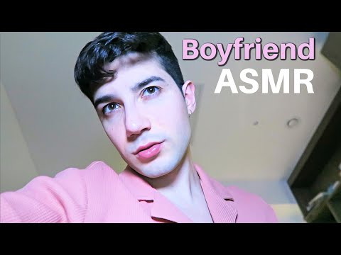 ASMR Sensitive Boyfriend Helps You Sleep (Comfort, Kissing, Hair Playing) Soft Spoken
