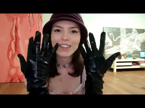 ASMR leather gloves + updates, about me