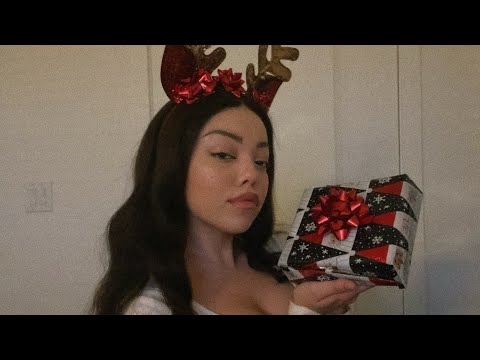 asmr//doing ur makeup for a christmas party ♡