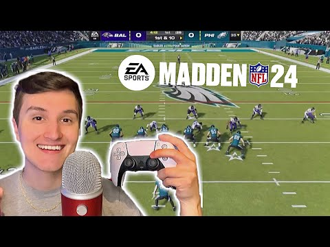 ASMR | Madden NFL 2024 Gameplay 🏈💤 (controller sounds + typing sounds)