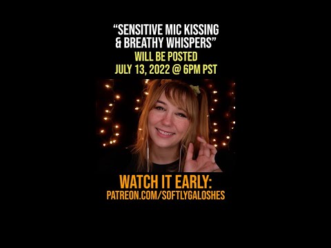 (Teaser) ASMR Sensitive Mic & Kissing & Breathy Whispers