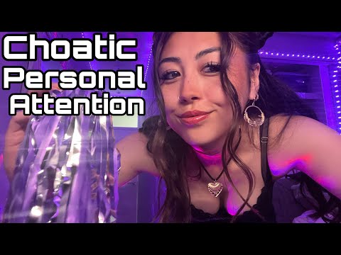 ASMR FAST & AGGRESSIVE personal attention 😴🌙 super chaotic & tingly