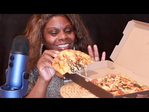 MARGHERITA PERSONAL PIZZA ASMR EATING SOUNDS