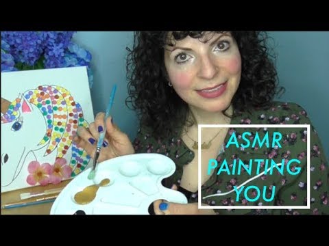 ASMR Roleplay Painting You (Face Brushing, Personal Attention)