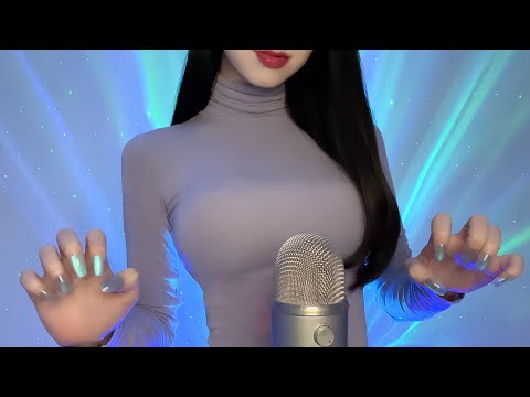 ASMR Wet Mouth Sounds with Dry Hand Movements