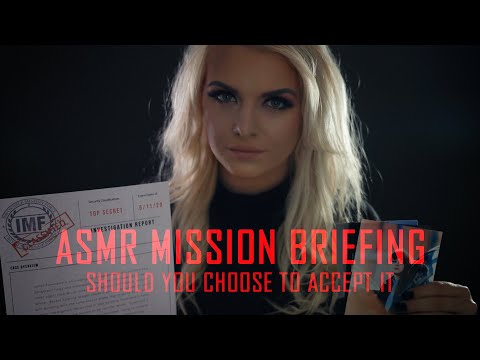 [ASMR] TOP SECRET | Agent Briefing Roleplay | Mission Impossible : Your Mission....