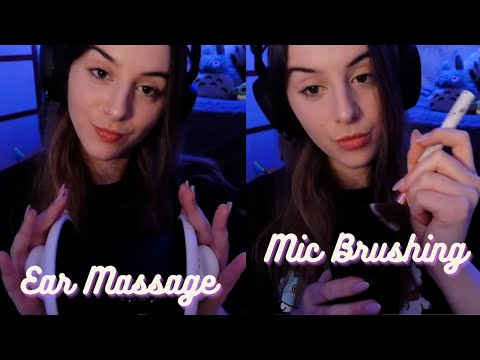 [ASMR]| Ear Massage & Mic Brushing