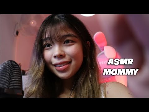 ASMR but i'm your MOMMY! mouth sounds, facial globes and slugs