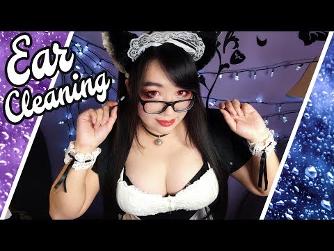 ASMR Ear Cleaning 🐱🐾 Catgirl Maid Anime Roleplay